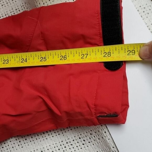 Lands' End Thermolite Hooded Long Sleeve Quilted Red Pocketed Winter Sz L Jacket - Picture 11 of 11